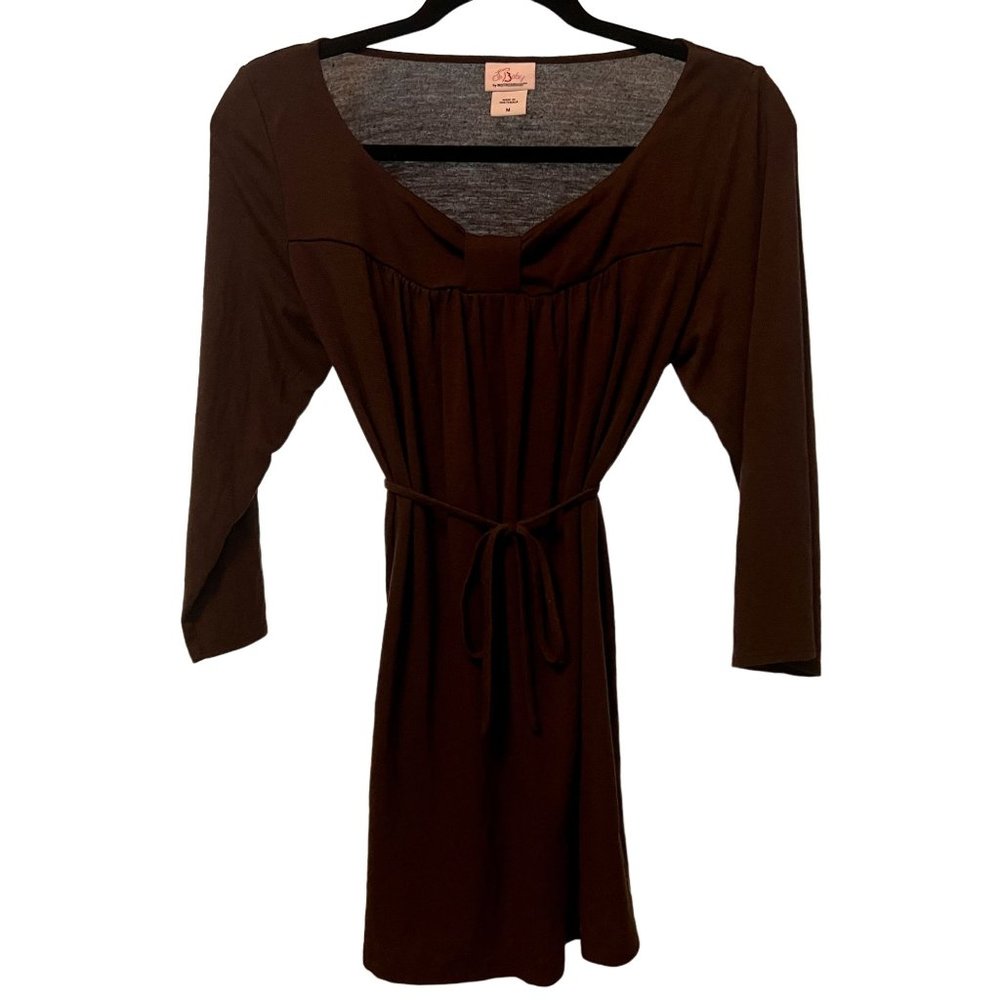 Oh Baby by Motherhood Brown Blouse/Tunic Brown Maternity Medium